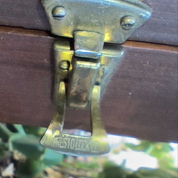 Vintage Wooden School Purse* Lunch Box - Picture 5 of 11